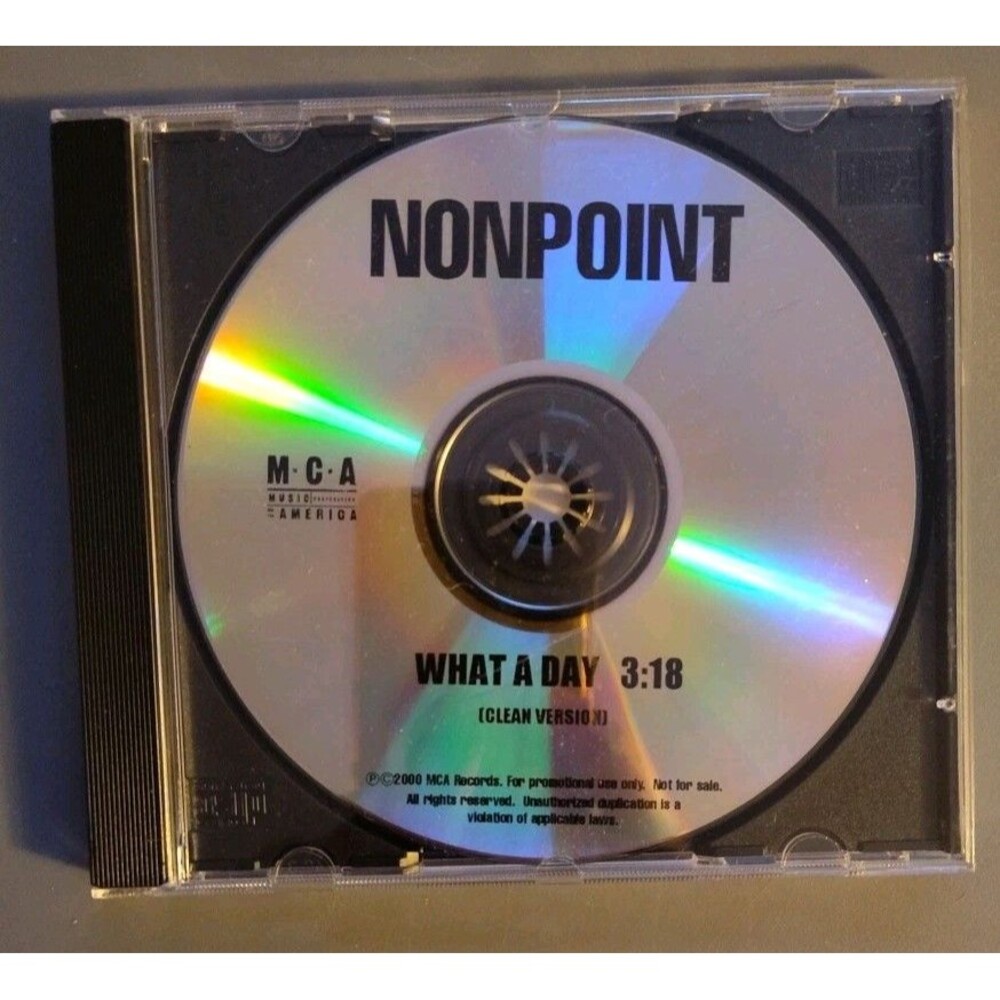 NONPOINT - What A Day (Clean Version) 2000 PROMO CD SINGLE Rare MCA Records